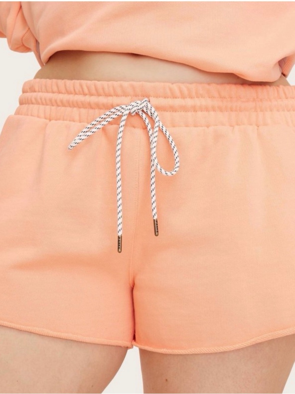 Women's Mid-Rise Pull-On Sweatshorts -
Parke x Target Peach Orange S nwt